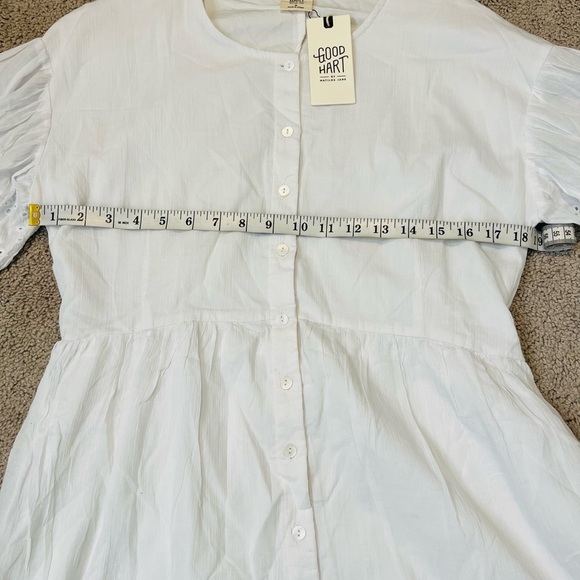 Matilda Jane White Eyelet Button-Front Dress - Picture 14 of 16